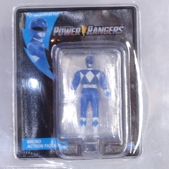 Worlds Smallest Blue Power Ranger Action Figure - Picture 3 of 3